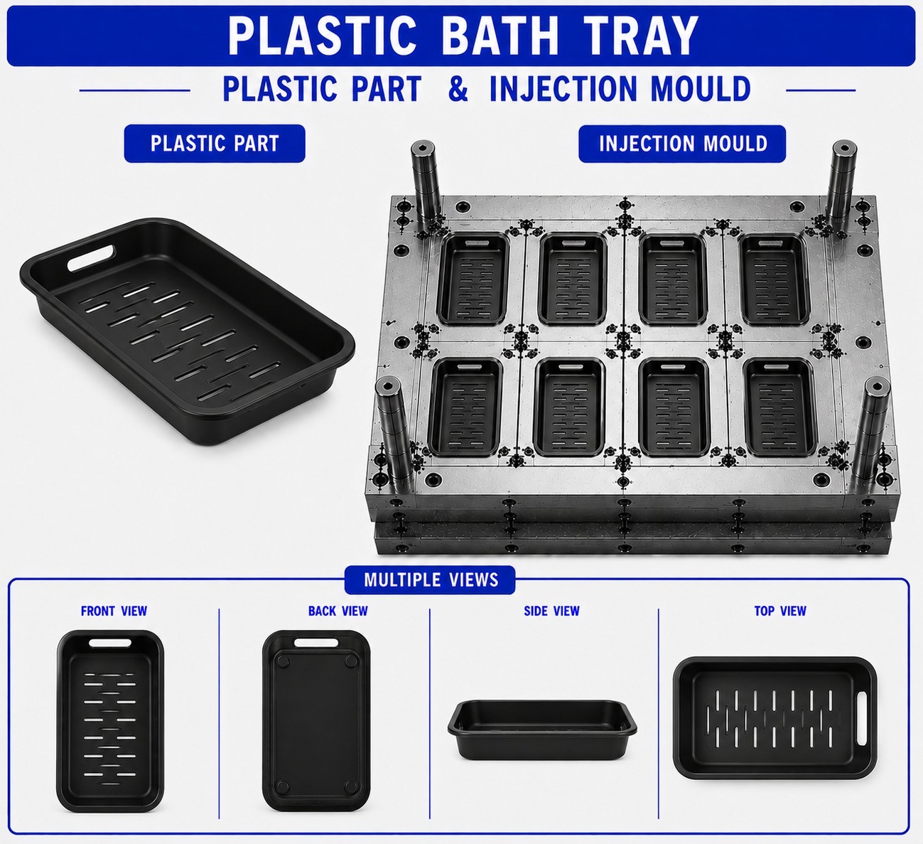 Plastic Bath Tray Mould and Moulding Service